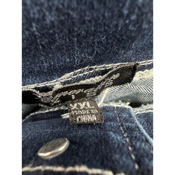 Generation Kiss Dolls Kill Acid Washed Flare Denim Jeans Women XXL Cut Out Waist - Picture 7 of 8